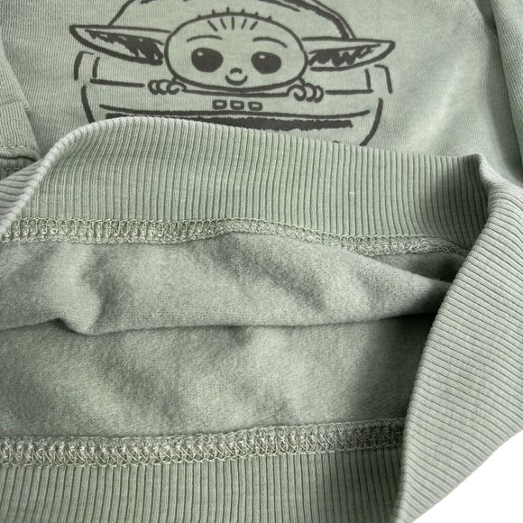 Star Wars 2 Pieces Jogger Set 18 Months Sweater Pants Baby Yoda Grogu Green New - Picture 8 of 12